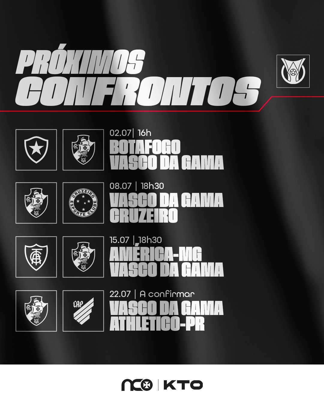 Quer saber os próximos jogos do Vasco? A gente te conta tudo!