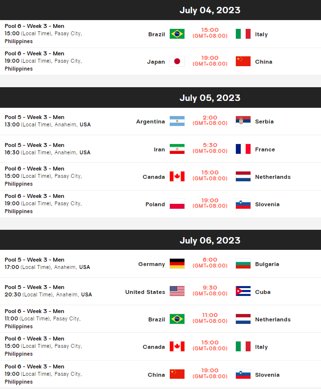 vnl masculino 2024 什么时候开始?赛程安排抢先看!