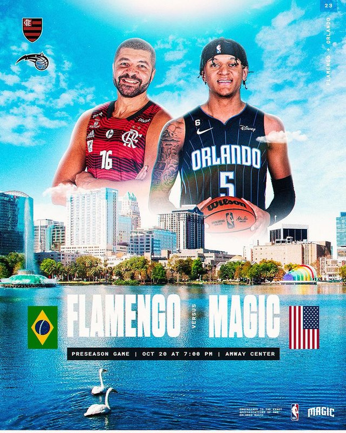 Flamengo enfrenta o Orlando Magic: Saiba tudo sobre a partida.