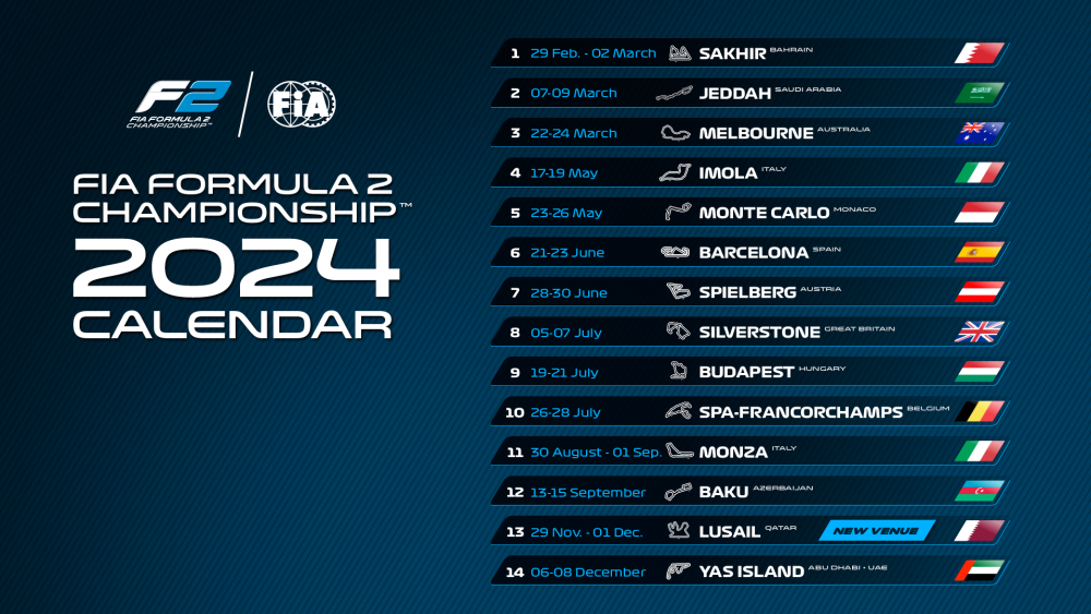 Quando começa a F2 2024? Confira o calendário completo