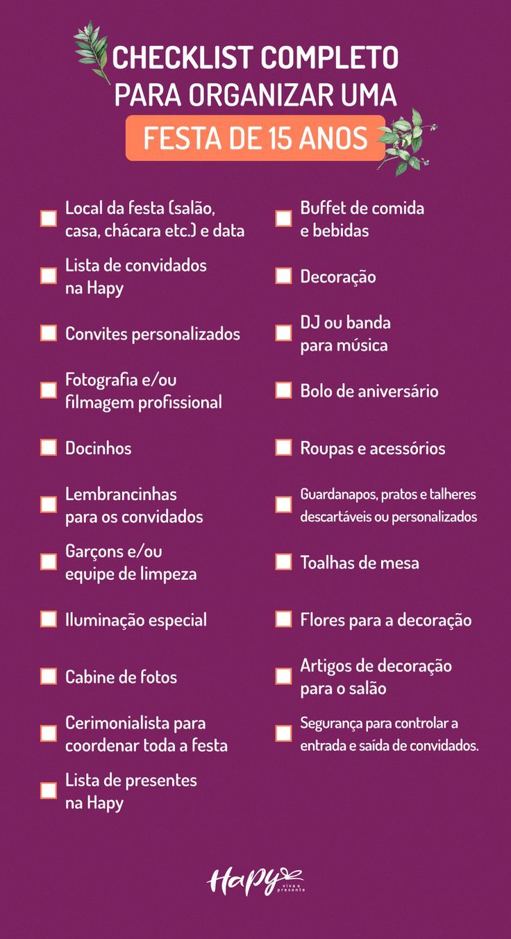 Pancc 15 Anos: O Guia Completo Para Organizar Sua Festa