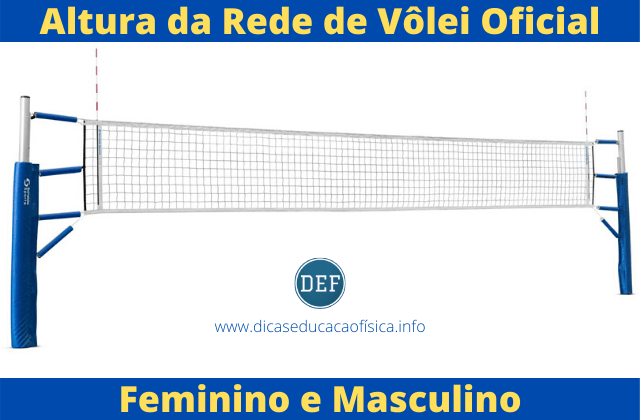 Altura da rede de vôlei masculina: Descubra o tamanho certo!