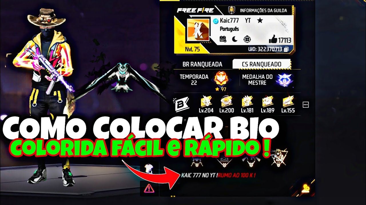 Bio Colorida FF: Como Fazer e Arrasar no Free Fire