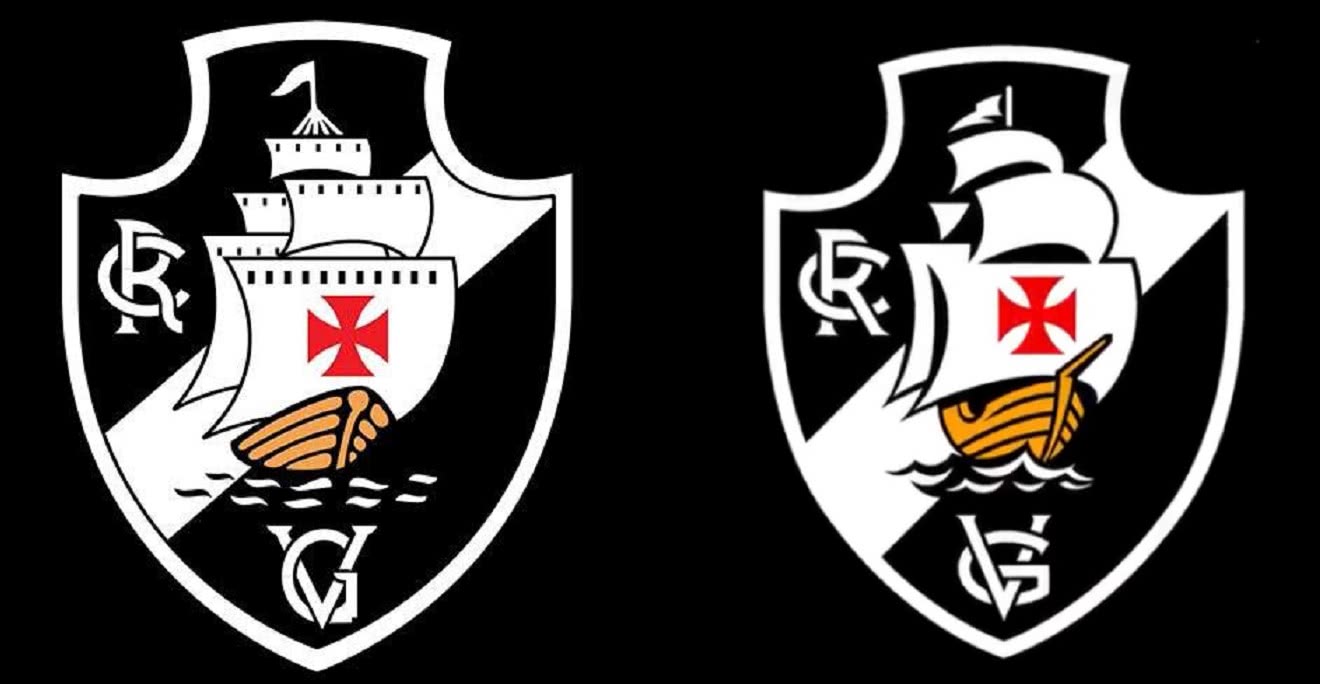 Símbolo do Vasco: o que mudou ao longo dos anos? (Compare as versões)