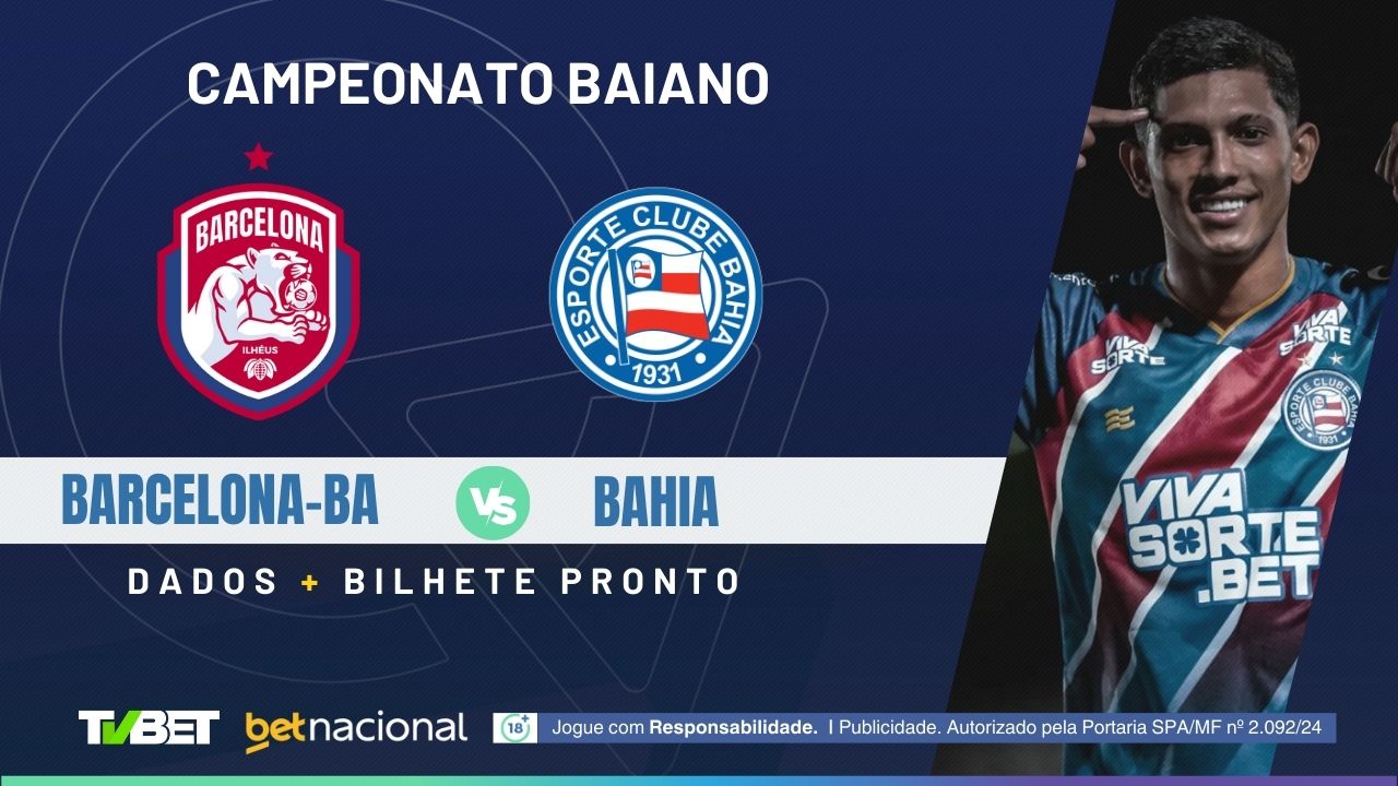 Escalações de Bahia x Barcelona-BA, horário do jogo e minuto a minuto em tempo real!