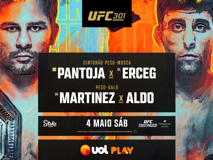 UFC 301 ao vivo: Informações, palpites e onde assistir hoje.