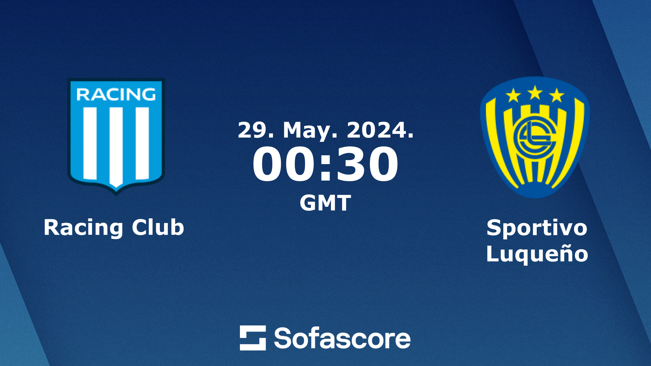 Jogo decisivo! Veja as classificações de Racing Club contra Sportivo Luqueño.