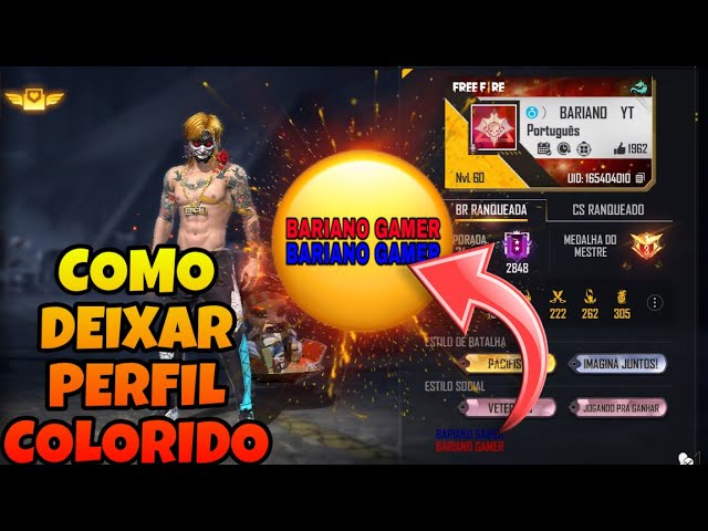 Aprenda a colocar letras coloridas FF no nome e personalize seu perfil no jogo!