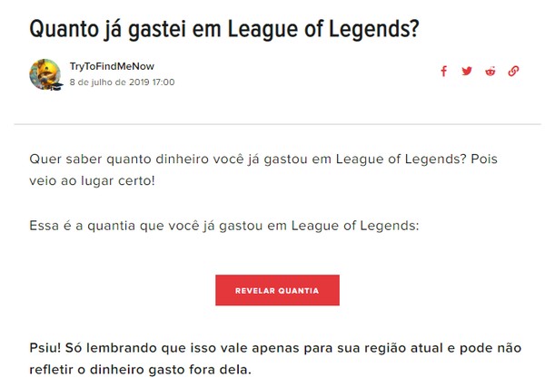 Como ver quanto eu ja gastei no lol? Siga estes passos simples e descubra.