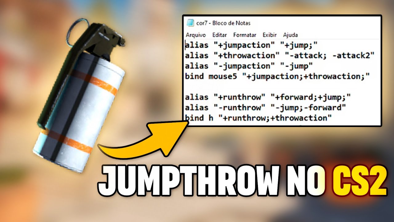 Bind jumpthrow é essencial no CS: Configure a sua agora e melhore suas granadas.