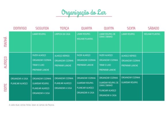 Tabela de semana: Organize seus dias de forma fácil!