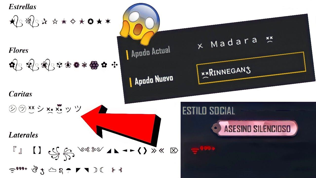 Os simbolos para ff mais raros e legais: Deixe seu nome muito top!