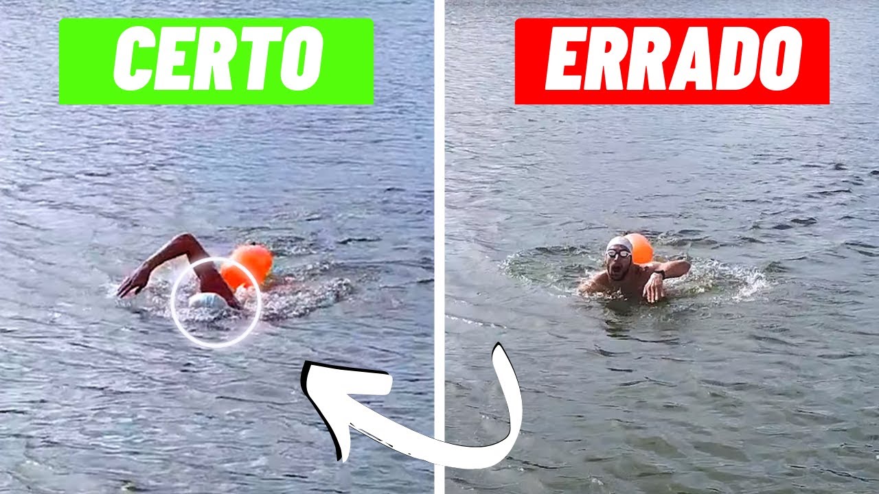 Natação em águas abertas: erros comuns? Evite problemas e nade melhor.
