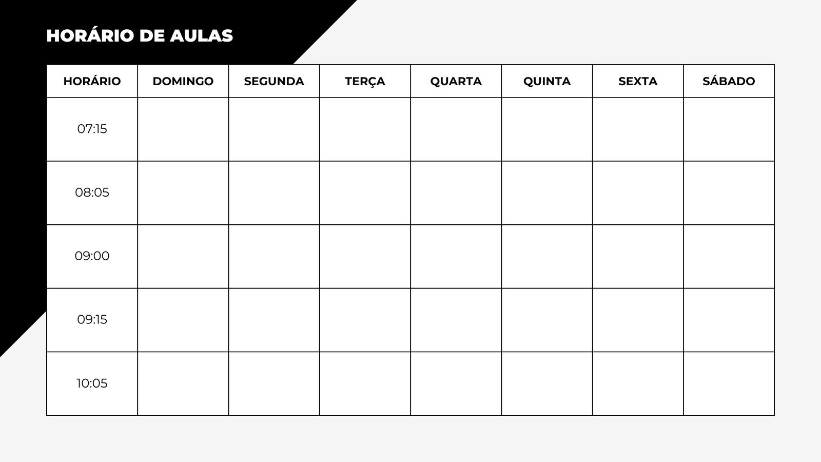 Tabela de semana: Organize seus dias de forma fácil!