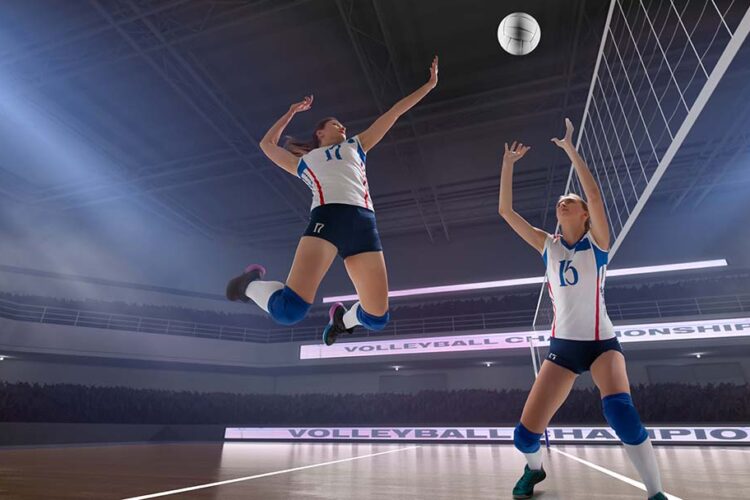 Jogador de voleibol (início fácil)