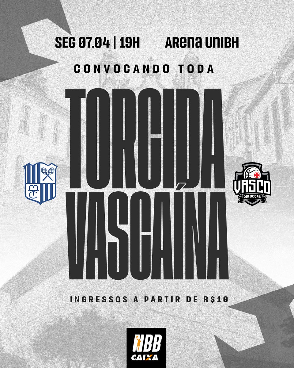 NBB: Vasco enfrenta o Minas,ingressos e como apostar!