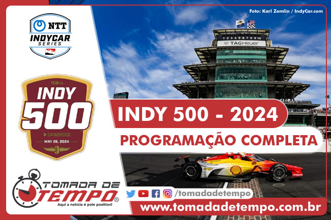 Indy 500: Fique por dentro dos horários e programação completa!