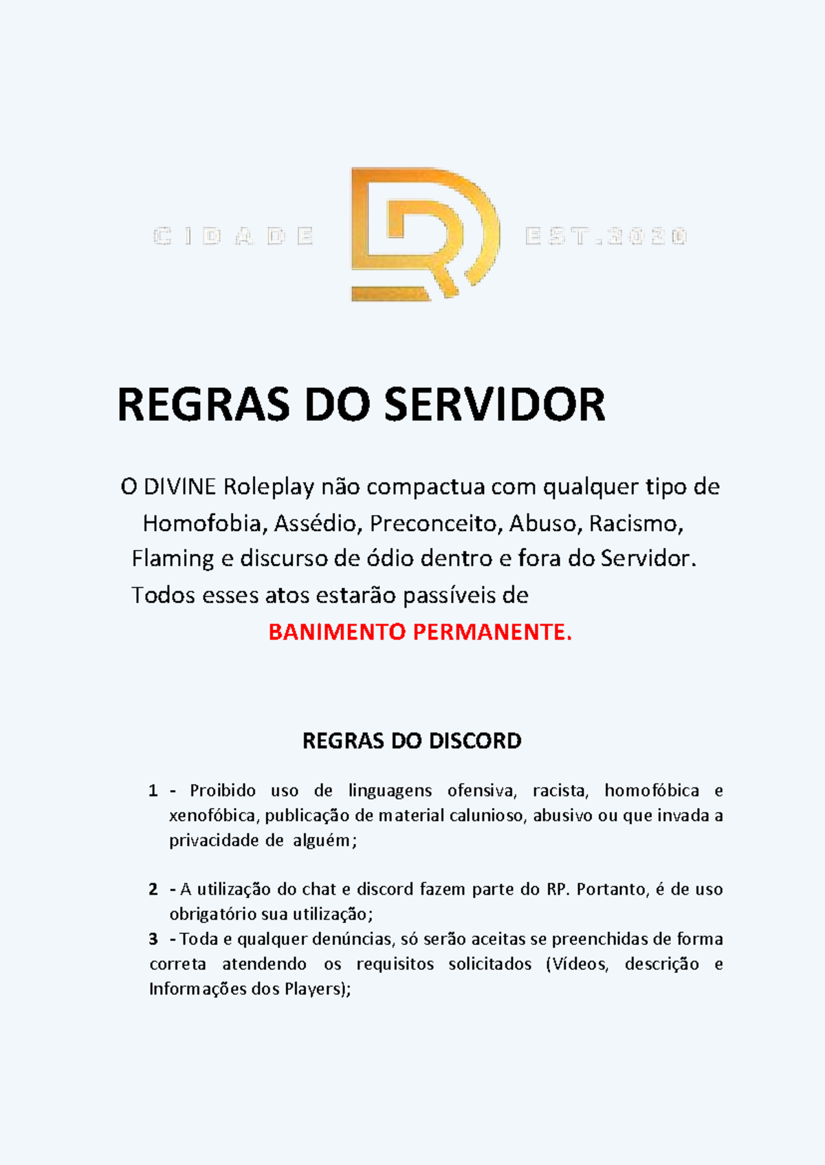 Regras de rp em servidores famosos: Descubra o que é proibido e permitido.