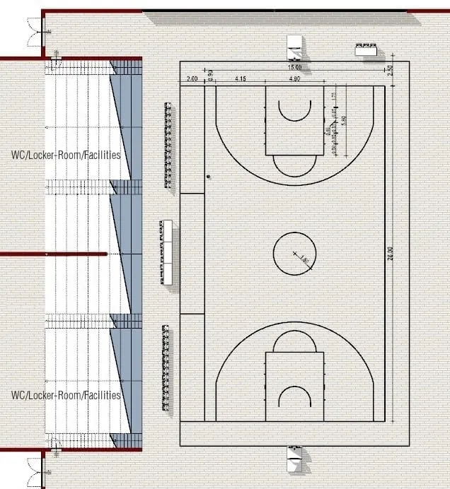 Quadra de basquete: guia completo de medidas, materiais e construção