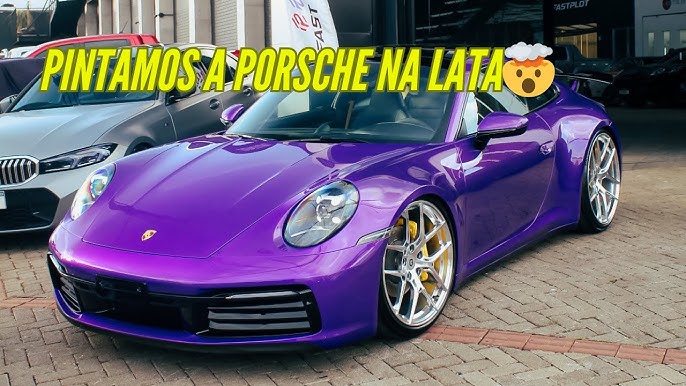 Porsche roxo: Sonho? Veja como realizar o seu agora.