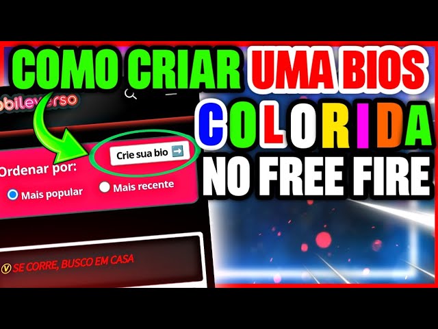 Para que servem códigos de cor para bio do ff? Aprenda a personalizar sua bio!