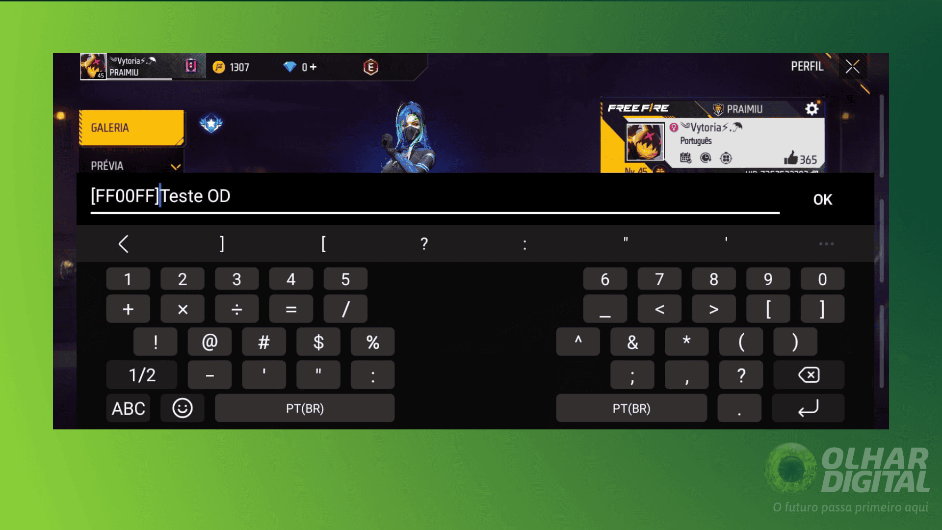 Para que servem códigos de cor para bio do ff? Aprenda a personalizar sua bio!