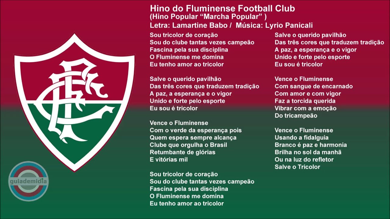 Como cantar o Hino do Fluminense completo sem errar a letra