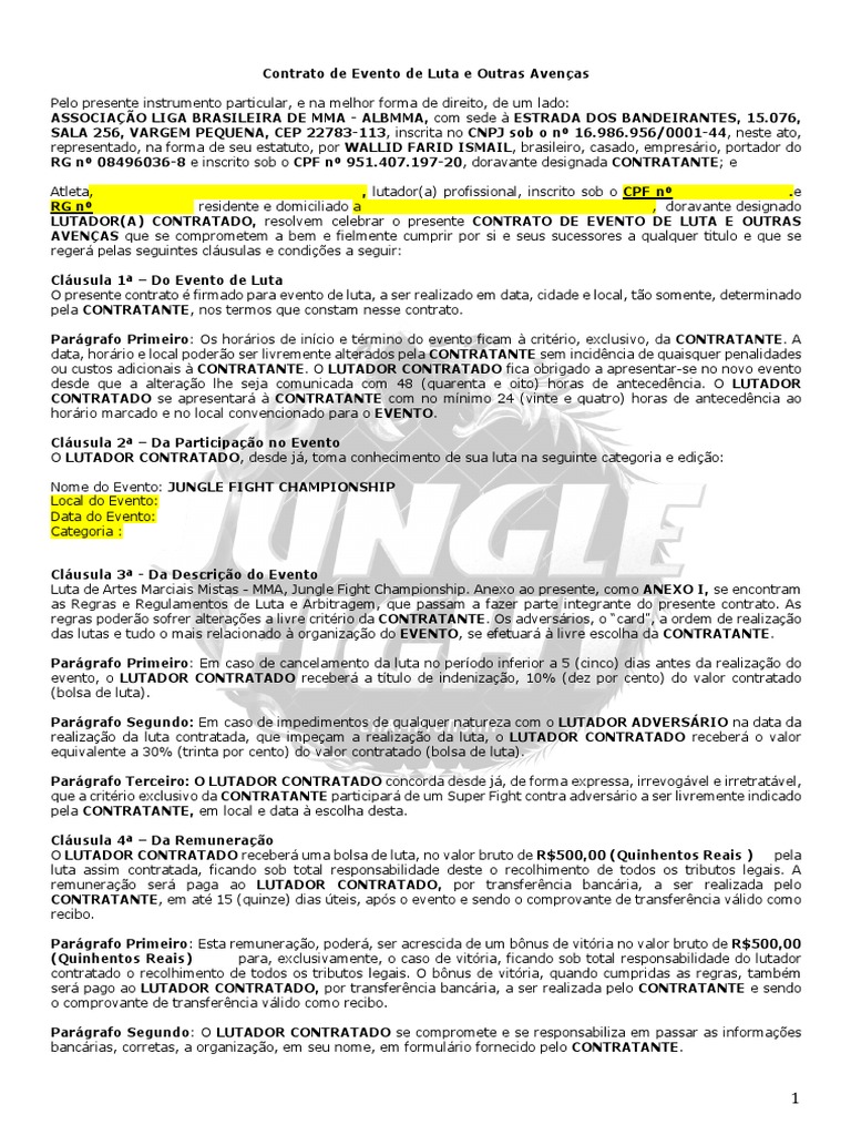 Modelos de contrato UFC comparados: Qual o melhor para sua carreira?